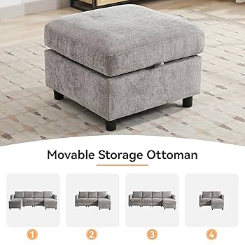 Amazon.com: WUTUTUEE 58”Modular Sectional Loveseat Sofa with